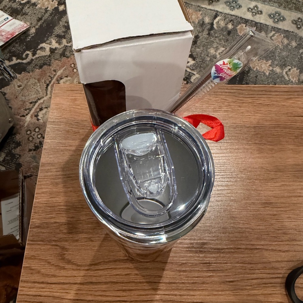 “C” Cherry Print Tumbler NWT - Picture 4 of 4
